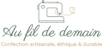 Logo Au fil de demain - Créations textiles en coton bio et zéro déchet à Carquefou