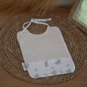 Bavoir Bébé en Coton Bio « Petit Lapin »