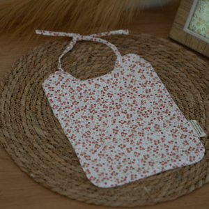 Bavoir Bébé en Coton Bio « Fleuri »