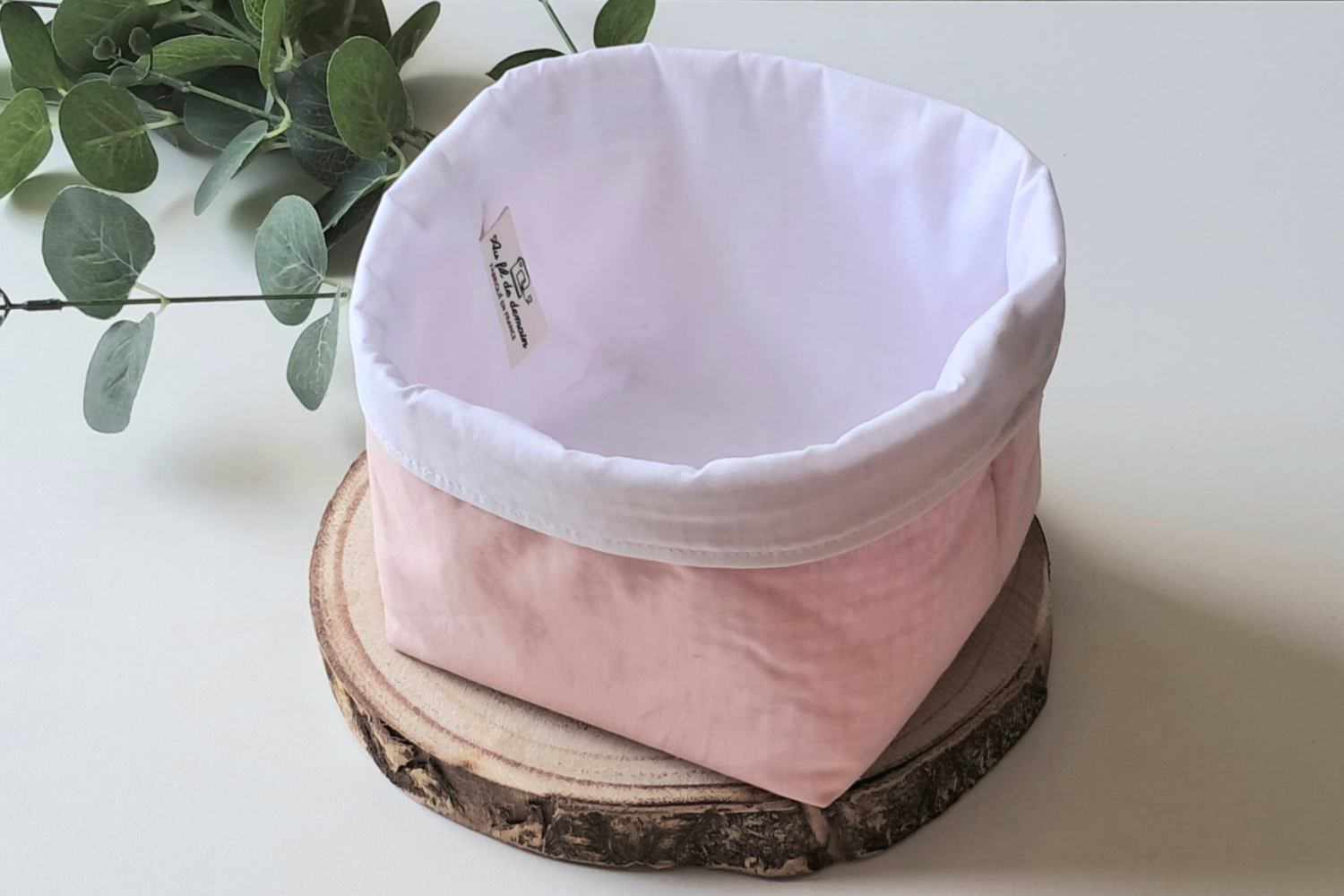 Lot de 7 lingettes lavables en coton bio "Rose poudré" – Image 6