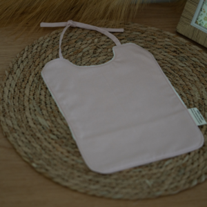 Bavoir Bébé en Coton Bio « Rose poudré »