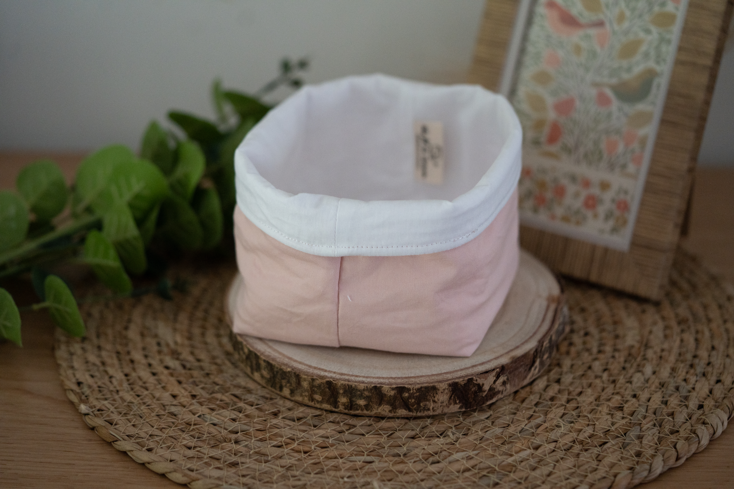 Lot de 7 lingettes lavables en coton bio "Rose poudré" – Image 5